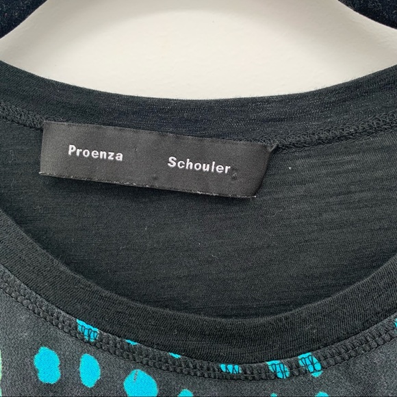 Proenza Schouler Silk Beetle Print Top - Picture 5 of 6